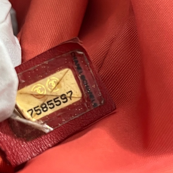 ❤️Chanel Red Travel Ligne Nylon Tote (unique color) - Picture 7 of 15
